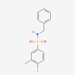 molecular formula C14H14INO2S B1181053 N-benzyl-4-iodo-3-methylbenzenesulfonamide 