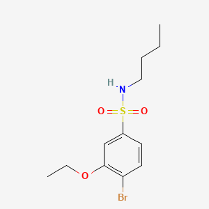 molecular formula C12H18BrNO3S B1181059 4-bromo-N-butyl-3-ethoxybenzenesulfonamide 