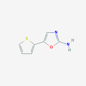 molecular formula C7H6N2OS B11810605 5-(Thiophen-2-yl)oxazol-2-amine 