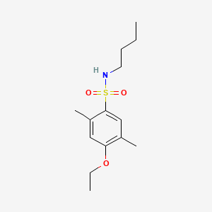 molecular formula C14H23NO3S B1181062 N-butyl-4-ethoxy-2,5-dimethylbenzenesulfonamide 