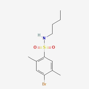 molecular formula C12H18BrNO2S B1181063 4-bromo-N-butyl-2,5-dimethylbenzenesulfonamide 