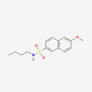 molecular formula C15H19NO3S B1181067 N-butyl-6-methoxy-2-naphthalenesulfonamide 