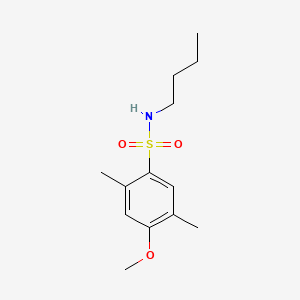 molecular formula C13H21NO3S B1181069 N-butyl-4-methoxy-2,5-dimethylbenzenesulfonamide 