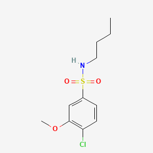 molecular formula C11H16ClNO3S B1181070 N-butyl-4-chloro-3-methoxybenzenesulfonamide 