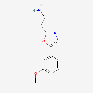 2-(5-(3-Methoxyphenyl)oxazol-2-yl)ethanamine