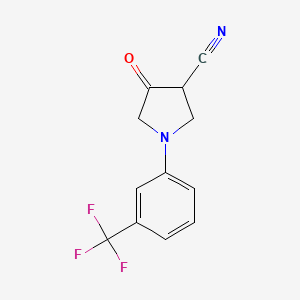 4-Oxo-1-(3-(trifluoromethyl)phenyl)pyrrolidine-3-carbonitrile