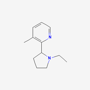 2-(1-Ethylpyrrolidin-2-yl)-3-methylpyridine