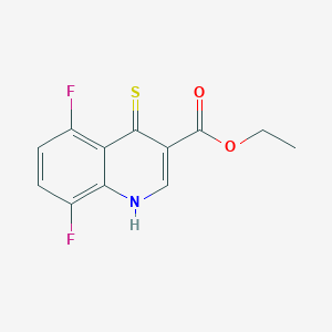 Ethyl 5,8-difluoro-4-thioxo-1,4-dihydroquinoline-3-carboxylate