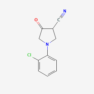 1-(2-Chlorophenyl)-4-oxopyrrolidine-3-carbonitrile