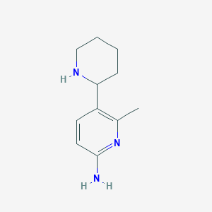 6-Methyl-5-(piperidin-2-yl)pyridin-2-amine