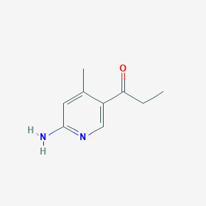 1-(6-Amino-4-methylpyridin-3-yl)propan-1-one