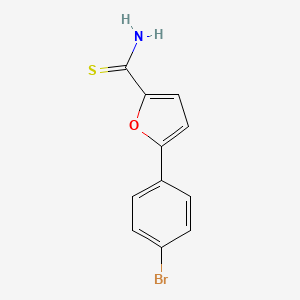 molecular formula C11H8BrNOS B11810825 5-(4-Bromophenyl)furan-2-carbothioamide 