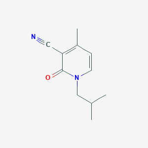 1-Isobutyl-4-methyl-2-oxo-1,2-dihydropyridine-3-carbonitrile