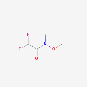 molecular formula C4H7F2NO2 B118109 2,2-二氟-N-甲氧基-N-甲基乙酰胺 CAS No. 142492-01-1