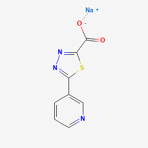 Sodium 5-(pyridin-3-yl)-1,3,4-thiadiazole-2-carboxylate