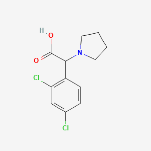 2-(2,4-Dichlorophenyl)-2-(pyrrolidin-1-yl)acetic acid