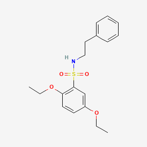 molecular formula C18H23NO4S B1181104 2,5-diethoxy-N-(2-phenylethyl)benzenesulfonamide 