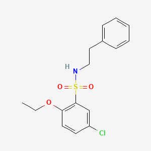 molecular formula C16H18ClNO3S B1181105 5-chloro-2-ethoxy-N-(2-phenylethyl)benzenesulfonamide 