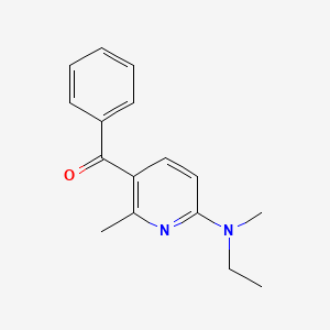 molecular formula C16H18N2O B11811060 (6-(Ethyl(methyl)amino)-2-methylpyridin-3-yl)(phenyl)methanone 