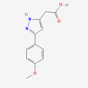 2-(5-(4-Methoxyphenyl)-1H-pyrazol-3-yl)acetic acid