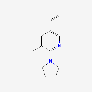 3-Methyl-2-(pyrrolidin-1-yl)-5-vinylpyridine