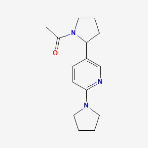 1-(2-(6-(Pyrrolidin-1-yl)pyridin-3-yl)pyrrolidin-1-yl)ethanone