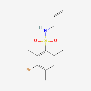 molecular formula C12H16BrNO2S B1181136 N-allyl-3-bromo-2,4,6-trimethylbenzenesulfonamide 