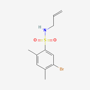 molecular formula C11H14BrNO2S B1181139 N-allyl-5-bromo-2,4-dimethylbenzenesulfonamide 