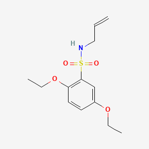 molecular formula C13H19NO4S B1181140 N-allyl-2,5-diethoxybenzenesulfonamide 
