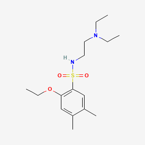 molecular formula C16H28N2O3S B1181142 N-[2-(diethylamino)ethyl]-2-ethoxy-4,5-dimethylbenzenesulfonamide 