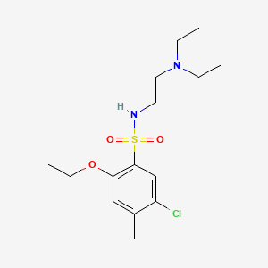 molecular formula C15H25ClN2O3S B1181143 5-chloro-N-[2-(diethylamino)ethyl]-2-ethoxy-4-methylbenzenesulfonamide 