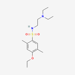 molecular formula C16H28N2O3S B1181145 N-[2-(diethylamino)ethyl]-4-ethoxy-2,5-dimethylbenzenesulfonamide 