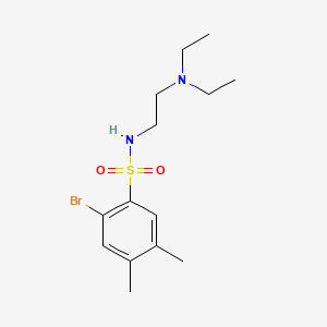 2-bromo-N-[2-(diethylamino)ethyl]-4,5-dimethylbenzenesulfonamide