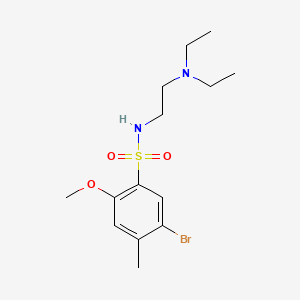 5-bromo-N-[2-(diethylamino)ethyl]-2-methoxy-4-methylbenzenesulfonamide