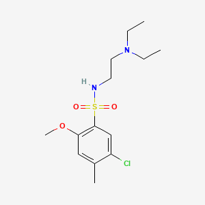 molecular formula C14H23ClN2O3S B1181150 5-chloro-N-[2-(diethylamino)ethyl]-2-methoxy-4-methylbenzenesulfonamide 