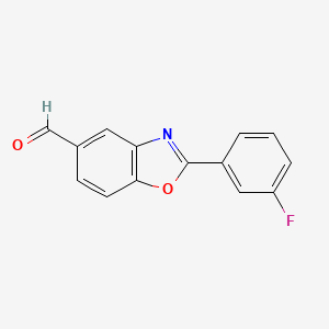 2-(3-Fluorophenyl)benzo[d]oxazole-5-carbaldehyde