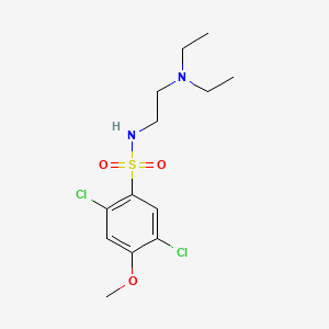 molecular formula C13H20Cl2N2O3S B1181153 2,5-dichloro-N-[2-(diethylamino)ethyl]-4-methoxybenzenesulfonamide 