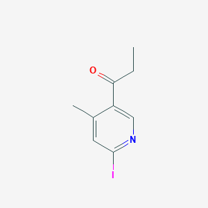 1-(6-Iodo-4-methylpyridin-3-yl)propan-1-one