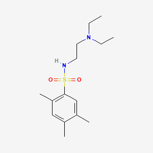N-[2-(diethylamino)ethyl]-2,4,5-trimethylbenzenesulfonamide