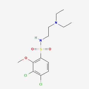 molecular formula C13H20Cl2N2O3S B1181156 3,4-dichloro-N-[2-(diethylamino)ethyl]-2-methoxybenzenesulfonamide 