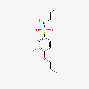 molecular formula C14H23NO3S B1181157 4-butoxy-3-methyl-N-propylbenzenesulfonamide 