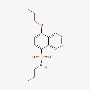 molecular formula C16H21NO3S B1181158 4-propoxy-N-propyl-1-naphthalenesulfonamide 