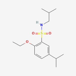 molecular formula C15H25NO3S B1181167 2-ethoxy-N-isobutyl-5-isopropylbenzenesulfonamide 