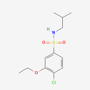 molecular formula C12H18ClNO3S B1181168 4-chloro-3-ethoxy-N-isobutylbenzenesulfonamide 