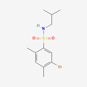 molecular formula C12H18BrNO2S B1181171 5-bromo-N-isobutyl-2,4-dimethylbenzenesulfonamide 