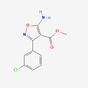 Methyl 5-amino-3-(3-chlorophenyl)isoxazole-4-carboxylate