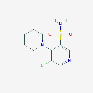 5-Chloro-4-(piperidin-1-yl)pyridine-3-sulfonamide