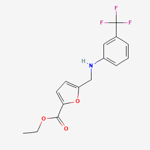 Ethyl 5-(((3-(trifluoromethyl)phenyl)amino)methyl)furan-2-carboxylate