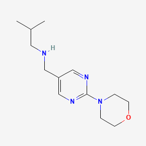 2-Methyl-N-((2-morpholinopyrimidin-5-yl)methyl)propan-1-amine