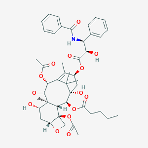 molecular formula C45H55NO14 B118118 2-去苯甲酰紫杉醇 2-戊酸酯 CAS No. 213767-22-7